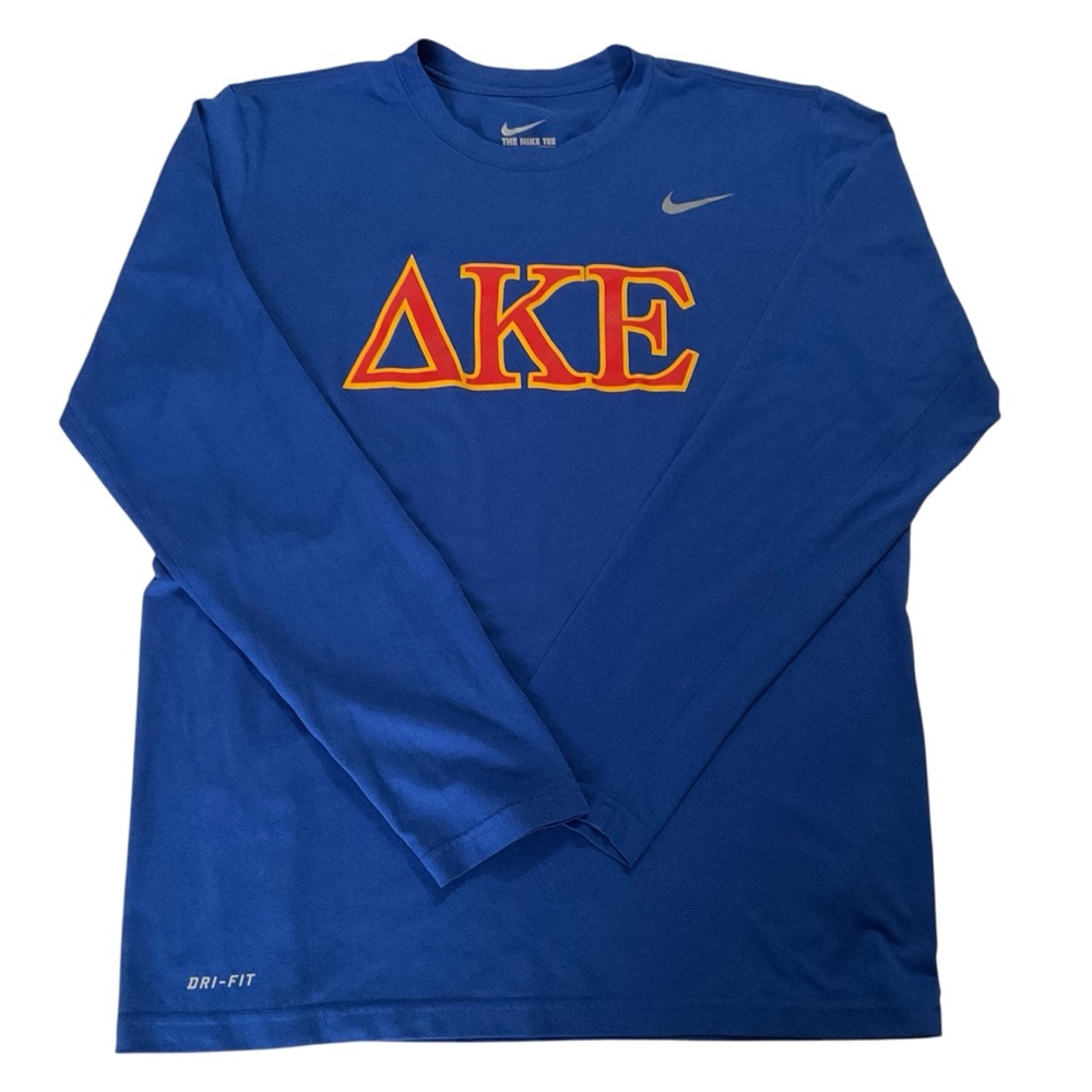 DKE Delta Kappa Epsilon Shirt Greek Fraternity Deke Nike Athletic Cut Mens M
